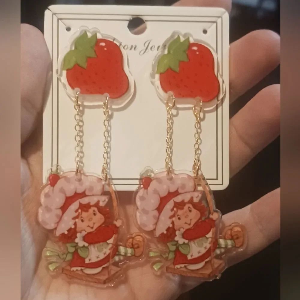 Strawberry Shortcake Acrylic Earrings